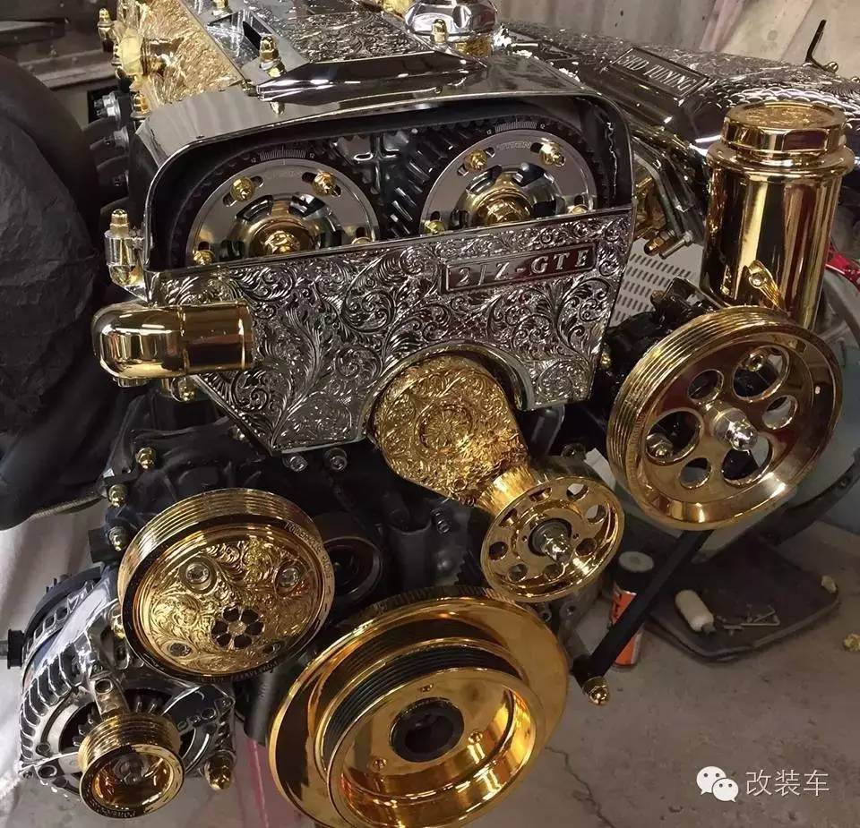 超级土豪用24K黄金改装2JZ发动机
