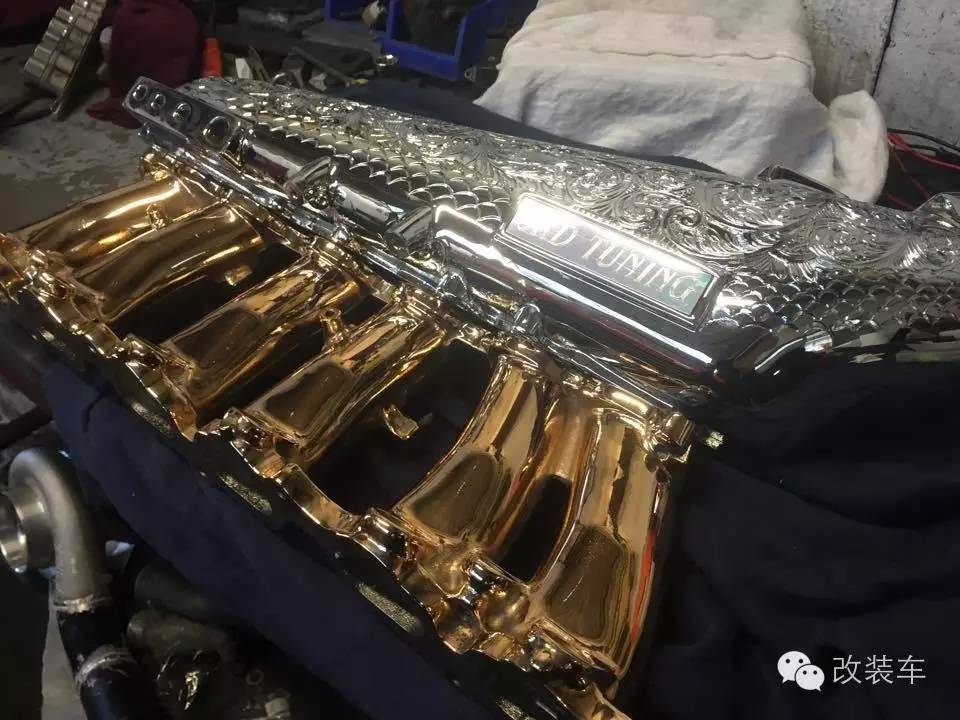 超级土豪用24K黄金改装2JZ发动机