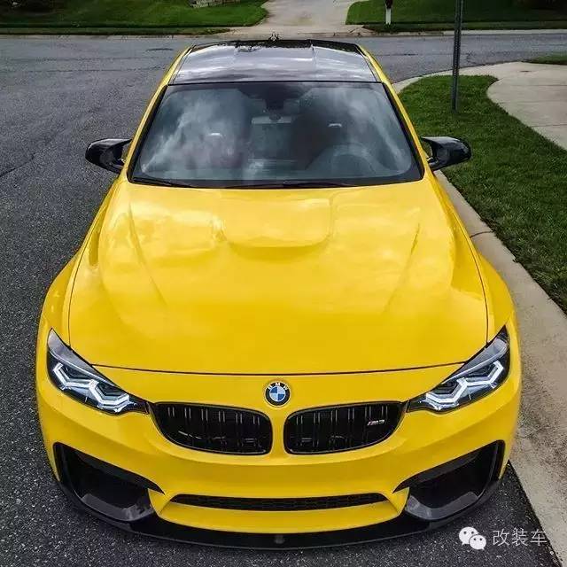 爱上这么黄的宝马m3 内心一定很暴力!-新浪汽车