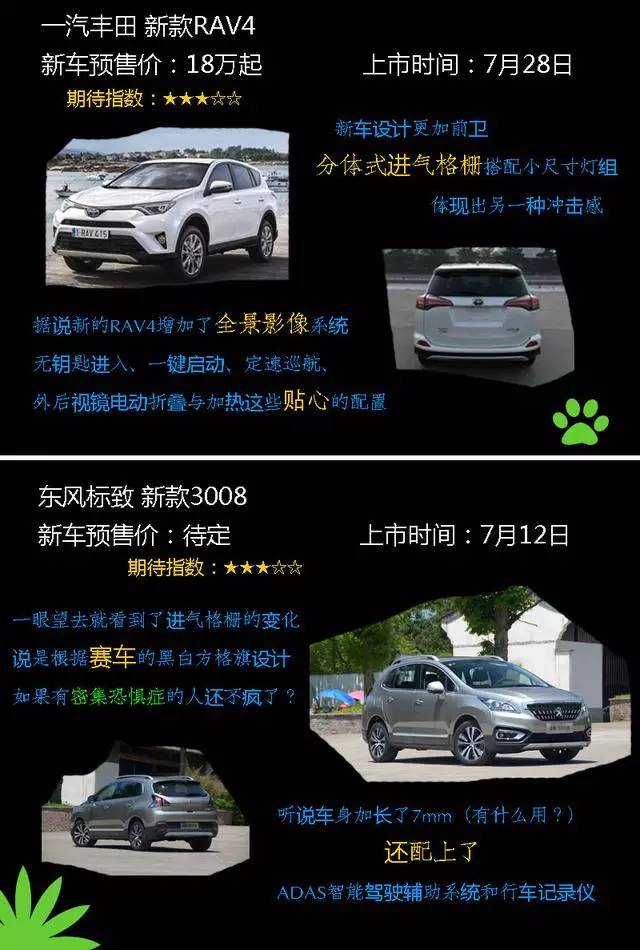 后悔车买早了吧？7月上市新车提前曝光啦