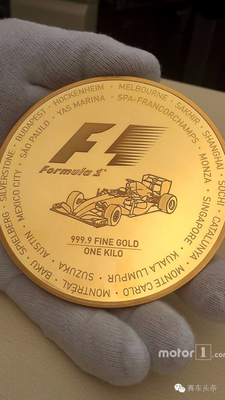 壕真多！4万美金的F1金币本周末英国热卖