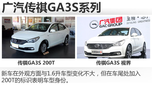 1.3T发动机！传祺GA3S 200T将8月3日上市