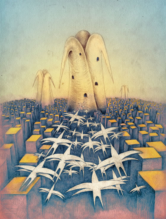 梦的收集:另类超现实主义后现代儿童风插画