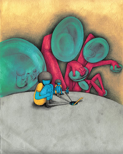 梦的收集:另类超现实主义后现代儿童风插画