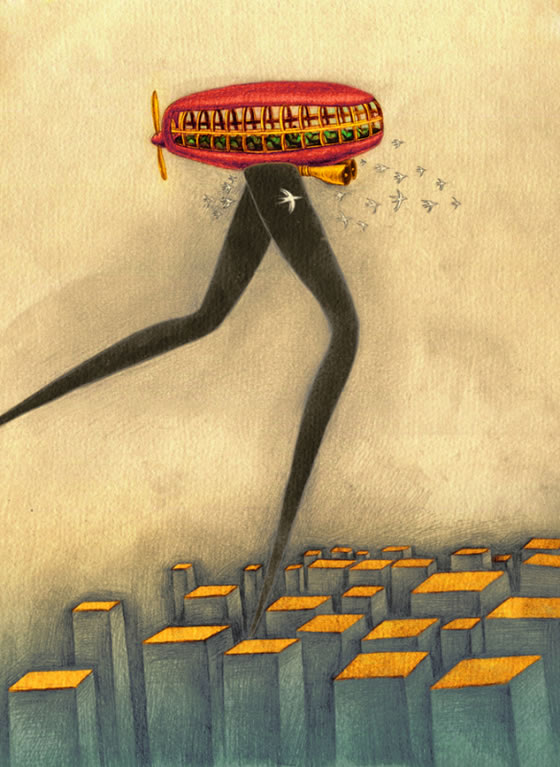 梦的收集:另类超现实主义后现代儿童风插画