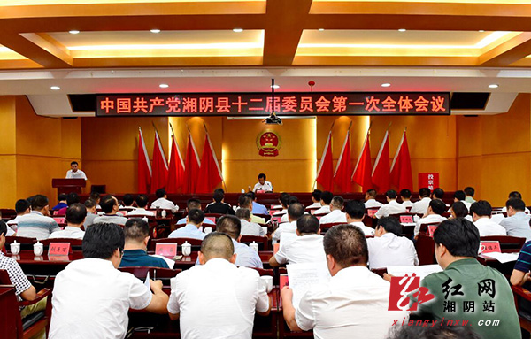 汪灿当选为中共湘阴县委书记