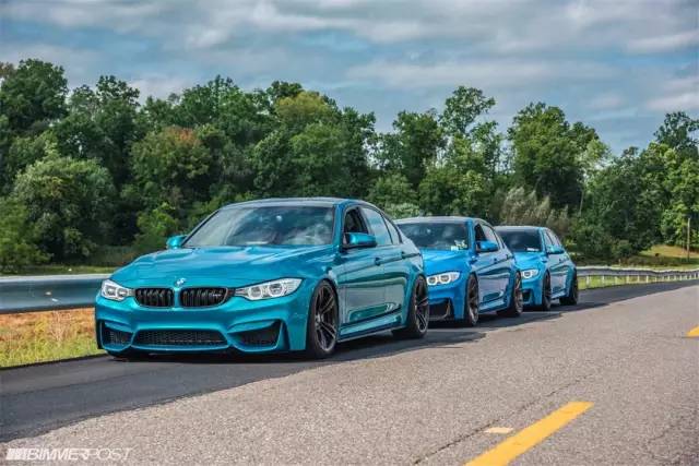宝马M3四兄弟 哪一抹蓝才是你的最爱？