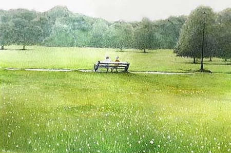 正文       一张好的风景画能使人心情平静   让人感觉亲切,温和