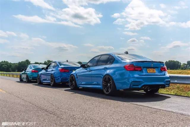 宝马M3四兄弟 哪一抹蓝才是你的最爱？