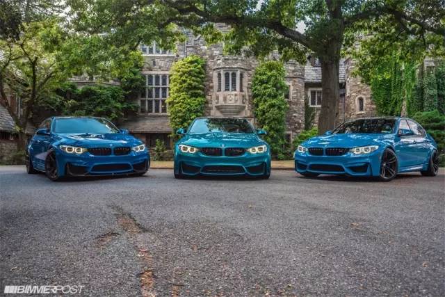 宝马M3四兄弟 哪一抹蓝才是你的最爱？