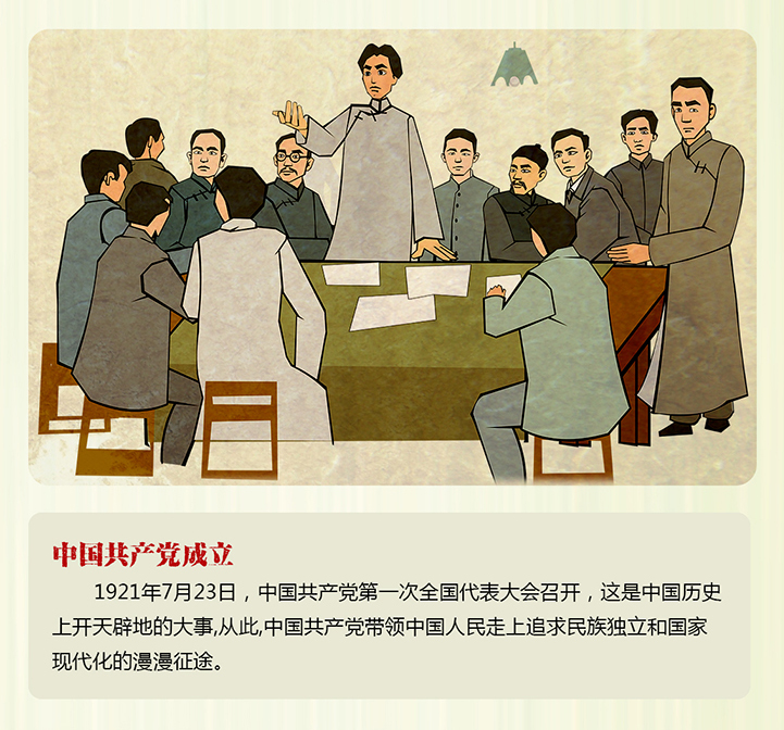 这组漫画选取了井冈山会师,通道转兵,遵义会议,四渡赤水,爬雪山等耳熟