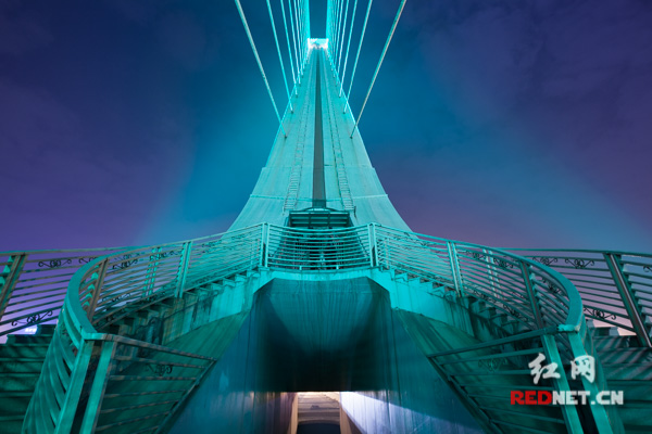 越夜越美丽(5):婉转浏阳河 绚丽洪山桥(图)|美丽|浏阳河|长沙_新浪