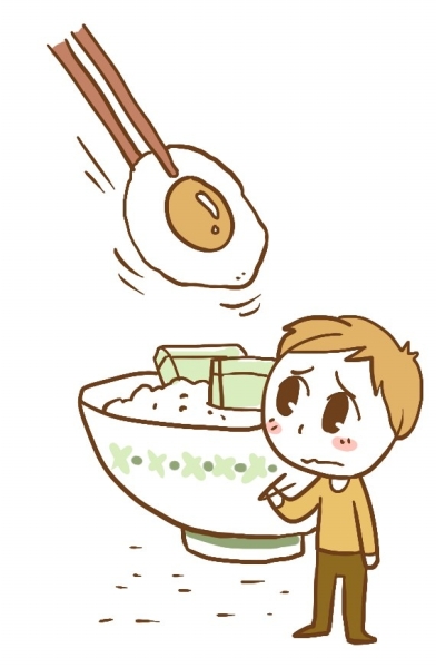 奶奶做了一大桌子菜,吃饭的时候给我猛夹菜,一会儿工夫我的碗里菜都满