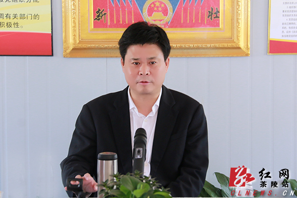 湖南省茶陵县委书记彭新军讲话   红网茶陵县分站11月9日讯