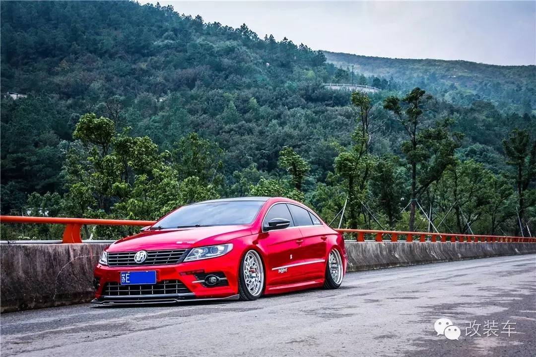 闪到眼睛的电镀红 大众新CC改装案例
