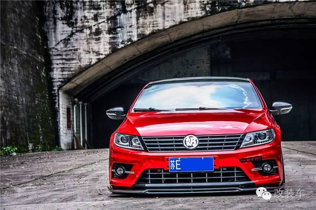 闪到眼睛的电镀红 大众新CC改装案例