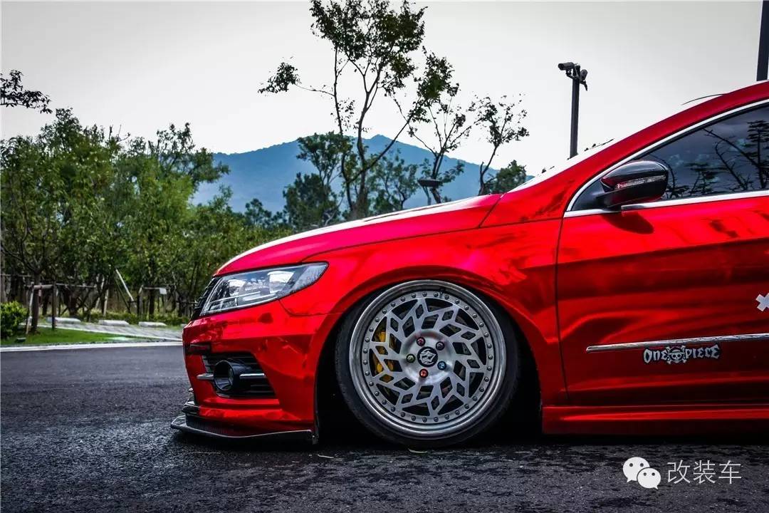 闪到眼睛的电镀红 大众新CC改装案例