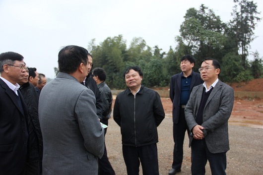 [湖南]胡伟林调研湘阴县交通项目建设(图)