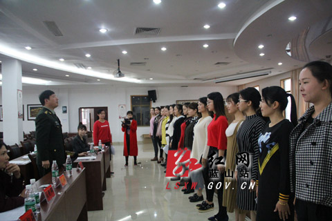 人武部长黄萍对讲解工作提出要求副县长提名人选周晓芬到场指导红网