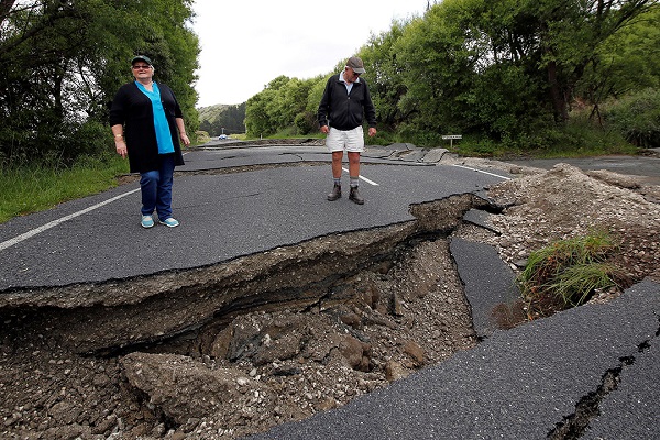 新西兰遭遇本月第2次强震北岛附近海域发生63级地震