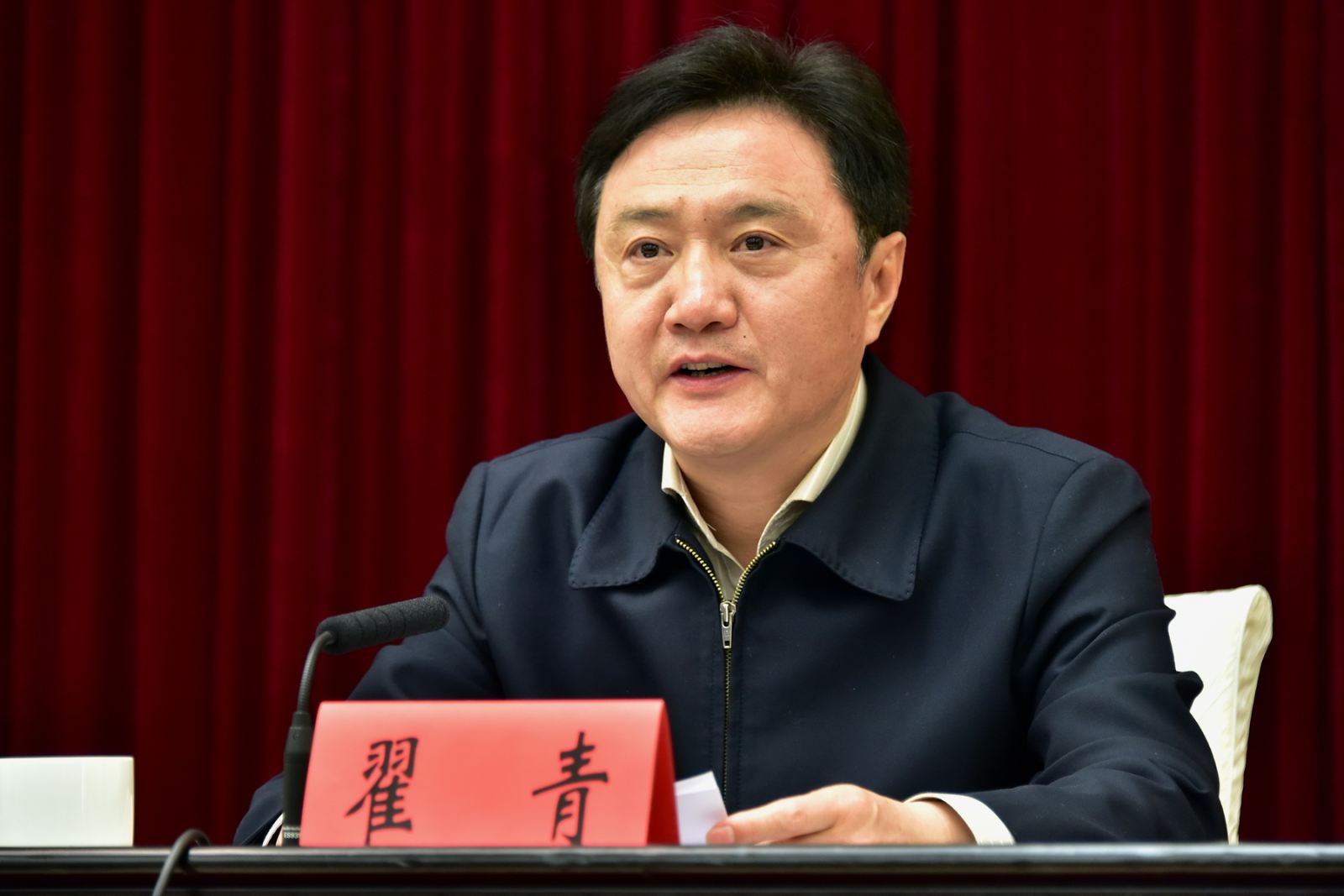 摄影/章轲广东省委书记胡春华作动员讲话.