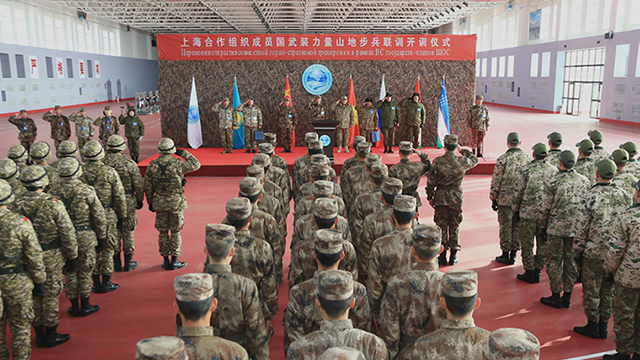 上合组织山地步兵联合训练在库尔勒开训