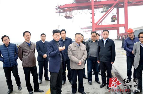 胡忠雄赴湖南城陵矶新港区实地调研