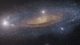 银河系运行动态图图片
