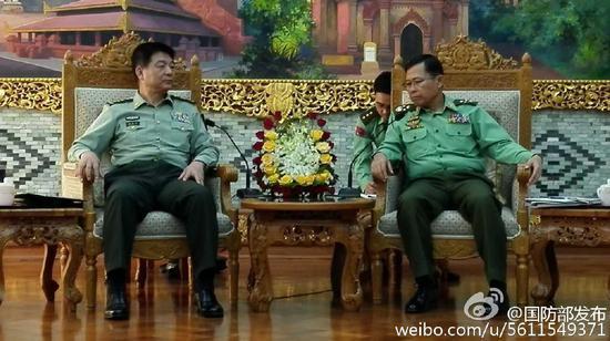 西部战区司令员访缅甸:望缅方防止流弹落入中国