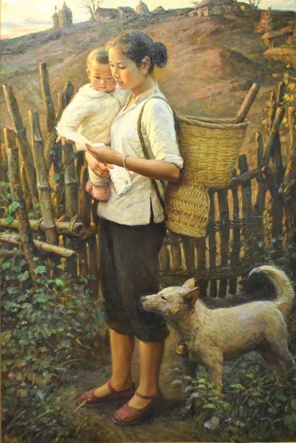 李自健油画 《母亲》系列