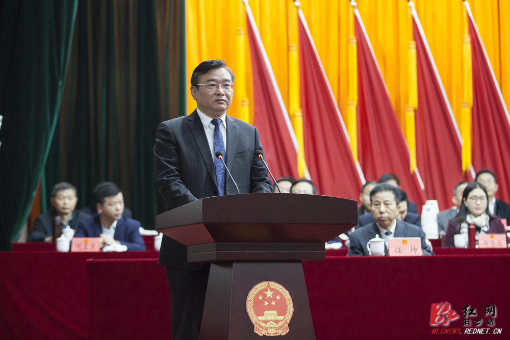 闵秀明当选汨罗市人大常委会主任朱平波当选市长