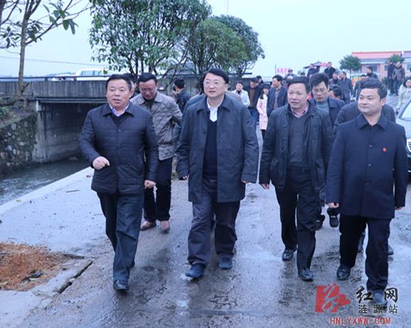 何文君来涟源调研新农村建设和农业产业项目