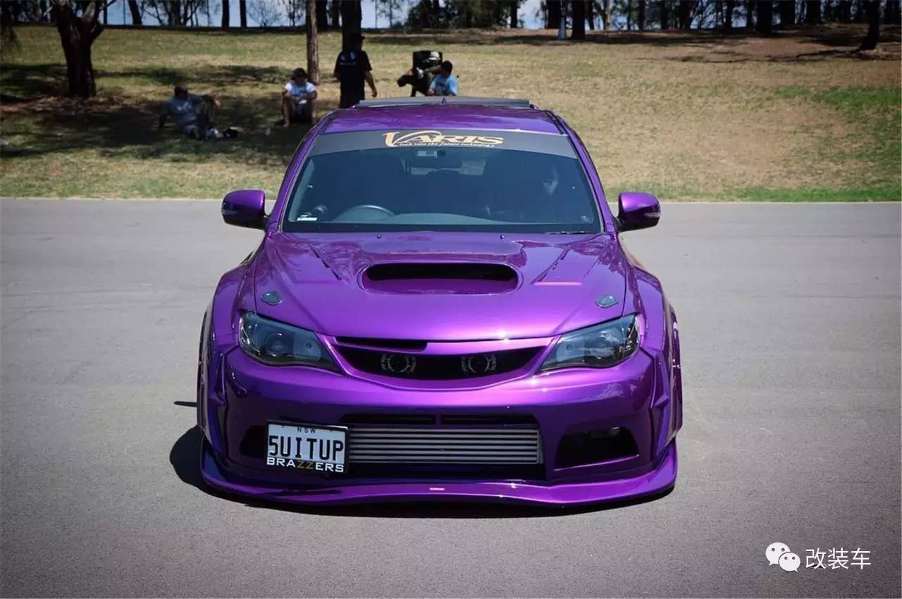 妖艳骚紫的宽体豹子 斯巴鲁WRX改装案例