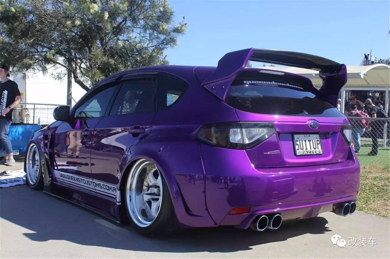 妖艳骚紫的宽体豹子 斯巴鲁WRX改装案例