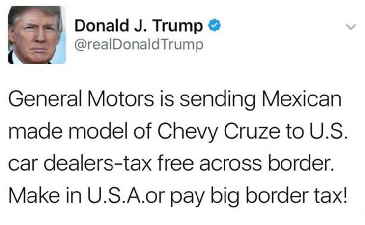 川普上台 哪些车企被他怼哭过