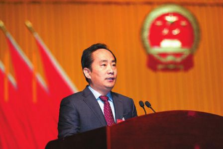 渭南市第五届人民代表大会第二次会议隆重开幕,陆治原出席,郭勇格主持