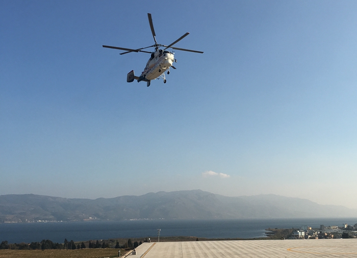 南航总站江川直升机场(滇中基地)顺利开航