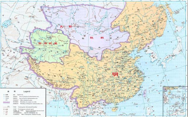 明朝地图司礼监,最为重要,在各宦官机构中处于"第一署"的地位,监内的