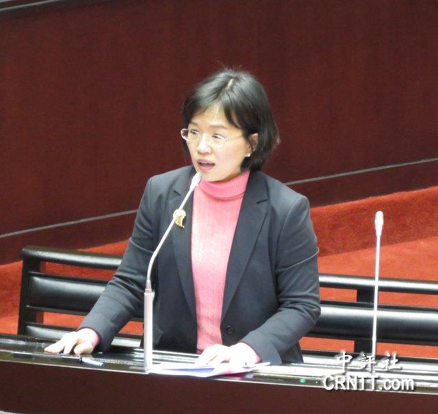 苏巧慧13日在台立法机构质询"行政院长"林全,问及台湾有没有机会加入