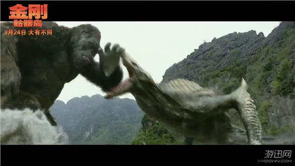 金刚骷髅岛新预告金刚大战凶残怪兽骷髅爬虫