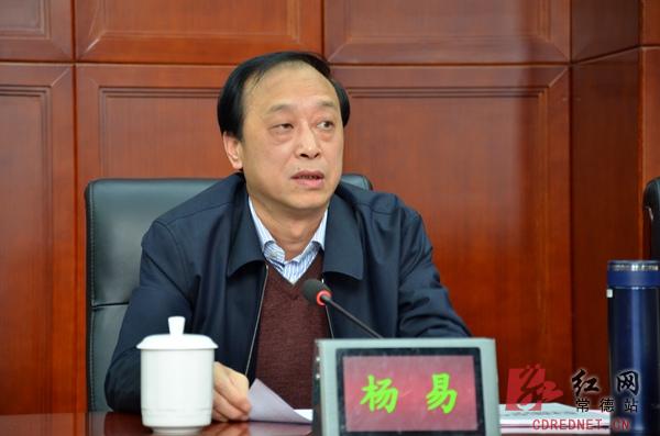 鼎城区委书记杨易发表讲话