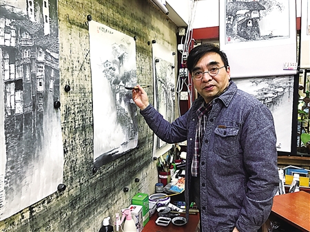 中国安居乡愁绘画大赛收官安居古城旧貌获一等奖