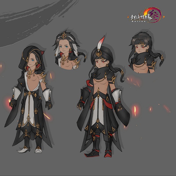 喵太降临 《剑网3》明教正太原画首曝