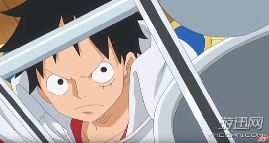 《海贼王》动画781话先行图 路飞潜入海军食堂大开吃戒