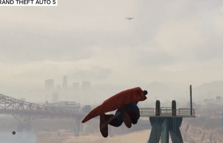 《侠盗猎车手5(gta5)》超人mod游戏演示 激光眼炸警车为所欲为!