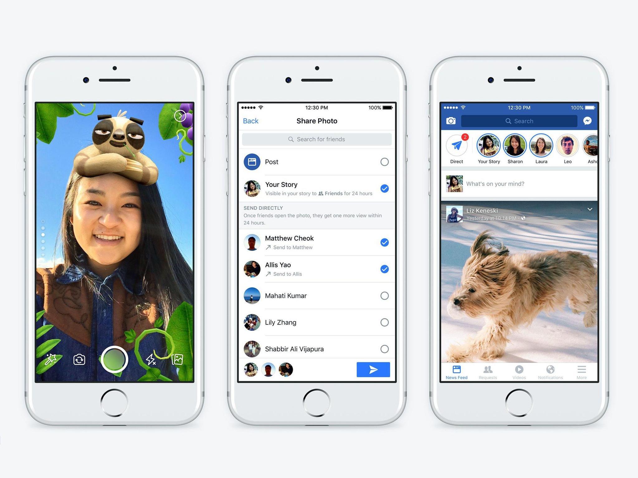 facebook 重大更新,这次它直接把 snapchat 打包装进来了