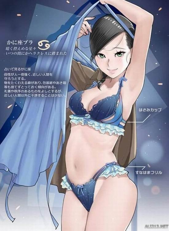h同人画师设计12星座内衣竟然实体化工口气息满满