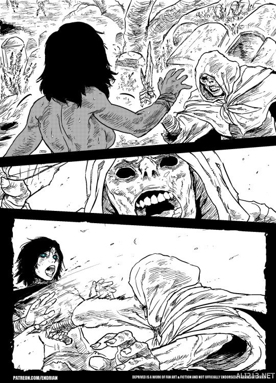 国外玩家创作《黑暗之魂》同人漫画 女主面对不死人将如何生存?