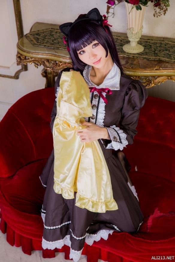 每日福利送不停真想扑倒性感可爱的白丝女仆大姐姐