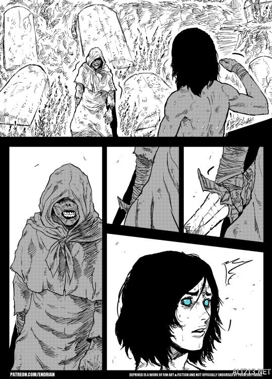 国外玩家创作《黑暗之魂》同人漫画 女主面对不死人将如何生存?